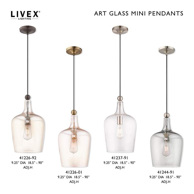 Image 2 1 Light Brushed Nickel Mini Pendant more views