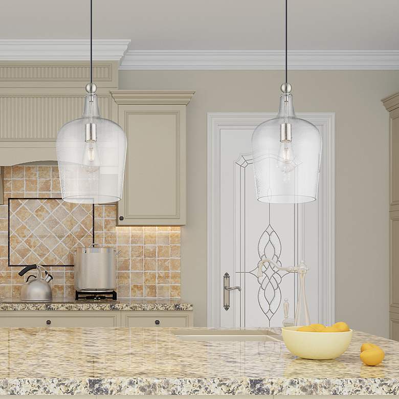 Image 7 1 Light Brushed Nickel Mini Pendant more views
