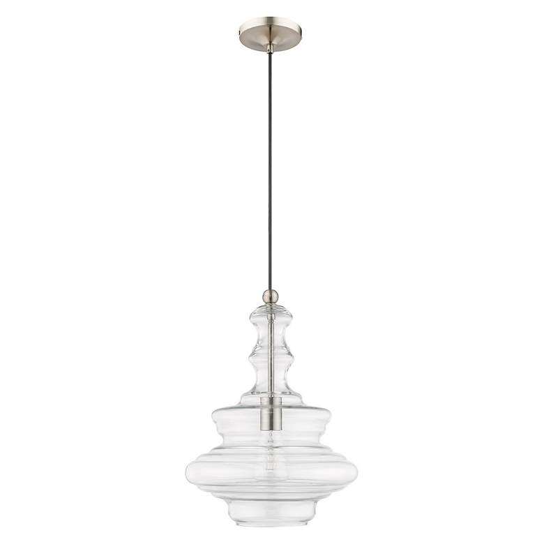 Image 3 1 Light Brushed Nickel Mini Pendant more views