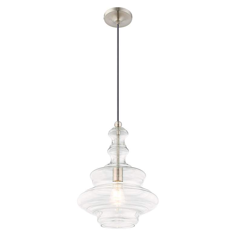 Image 5 1 Light Brushed Nickel Mini Pendant more views