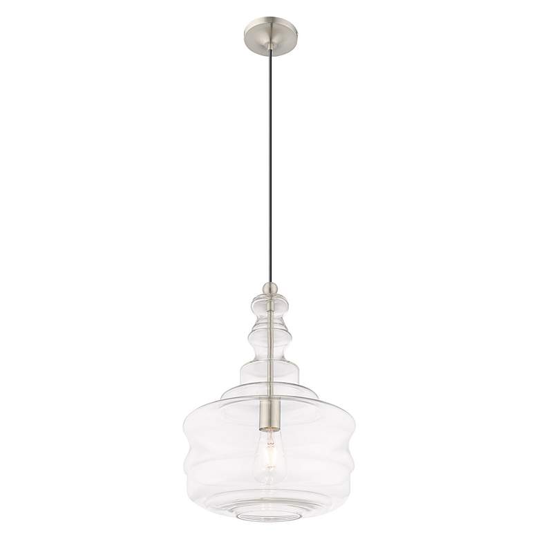 Image 6 1 Light Brushed Nickel Mini Pendant more views