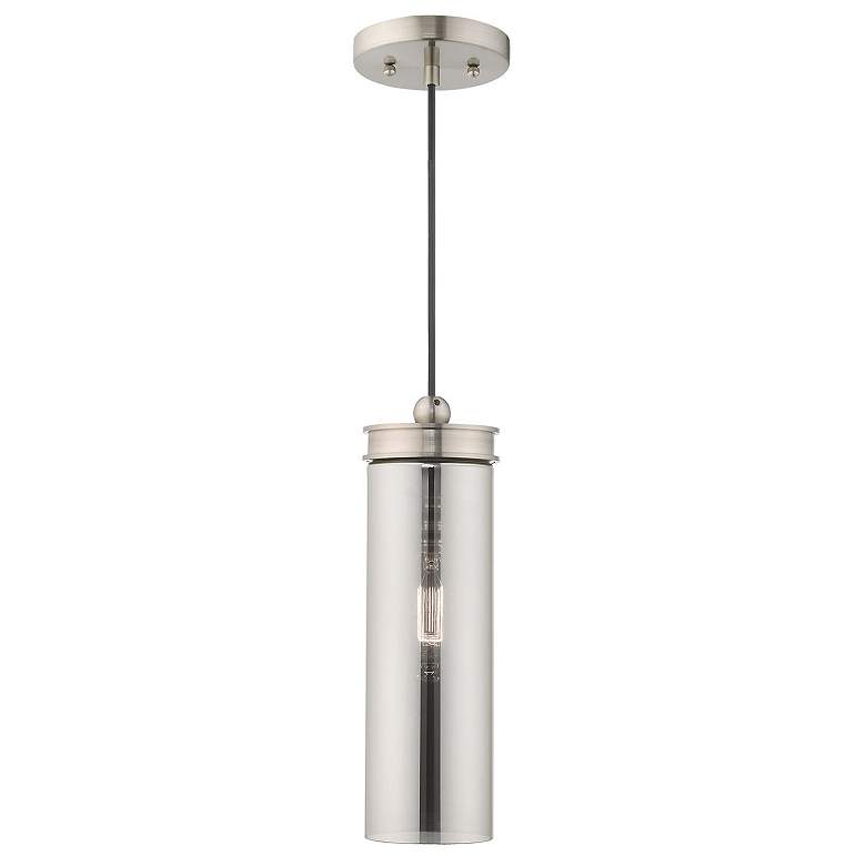 Image 1 1 Light Brushed Nickel Mini Pendant