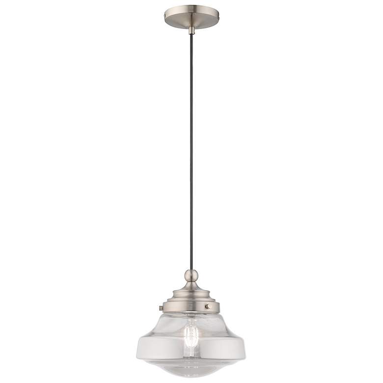 Image 1 1 Light Brushed Nickel Mini Pendant