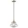 1 Light Brushed Nickel Mini Pendant