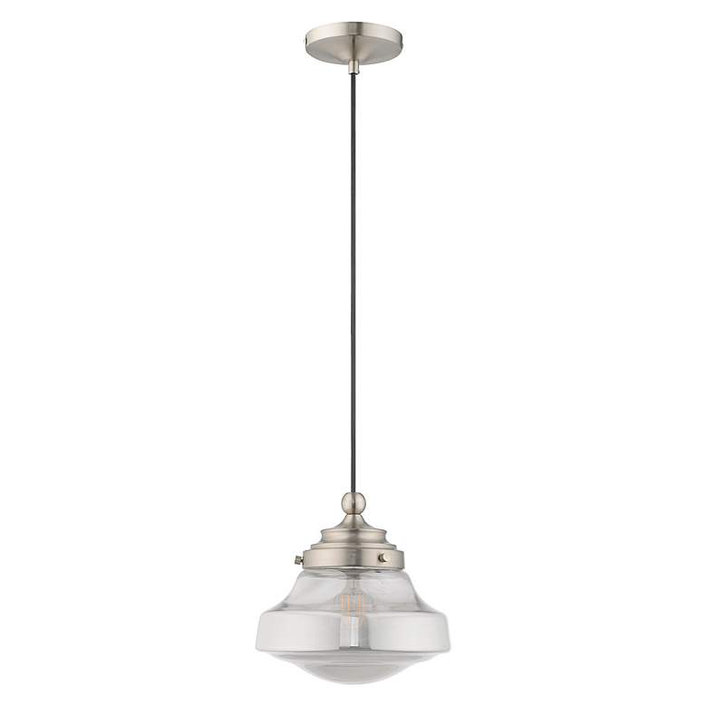 Image 3 1 Light Brushed Nickel Mini Pendant more views
