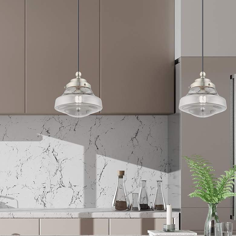 Image 7 1 Light Brushed Nickel Mini Pendant more views