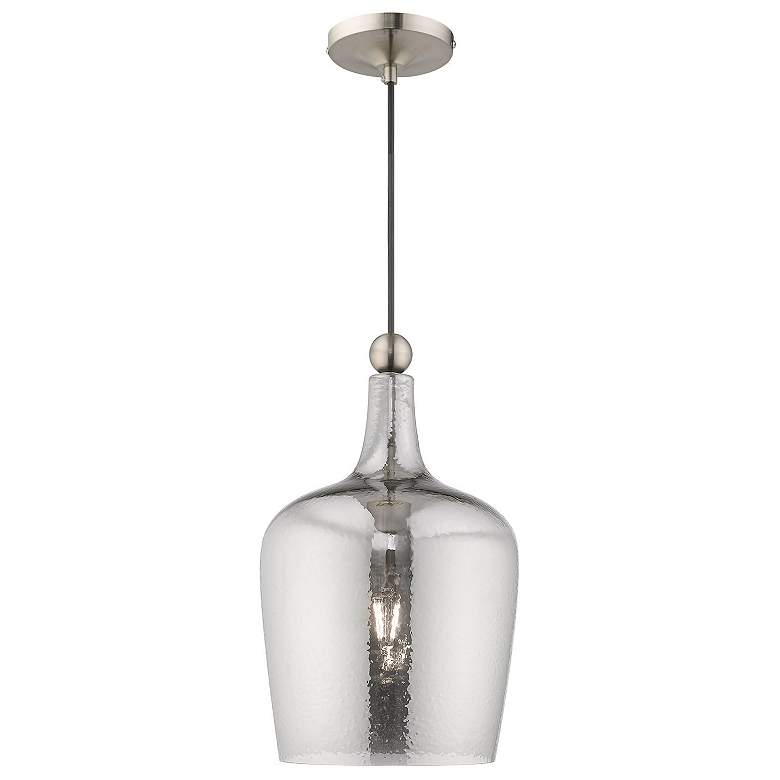 Image 1 1 Light Brushed Nickel Mini Pendant