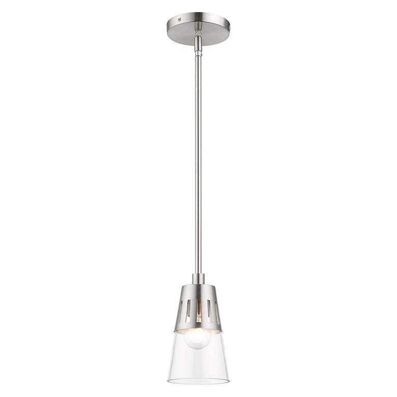 Image 5 1 Light Brushed Nickel Mini Pendant more views