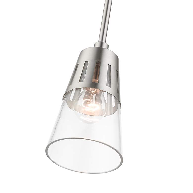 Image 7 1 Light Brushed Nickel Mini Pendant more views