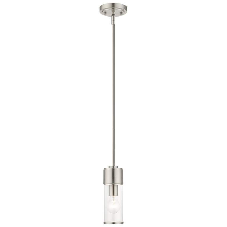 Image 1 1 Light Brushed Nickel Mini Pendant