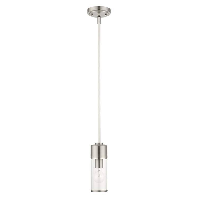 Image 3 1 Light Brushed Nickel Mini Pendant more views