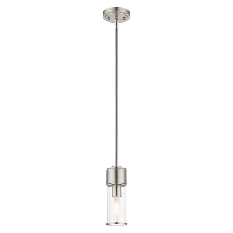 Image 4 1 Light Brushed Nickel Mini Pendant more views