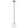 1 Light Brushed Nickel Mini Pendant