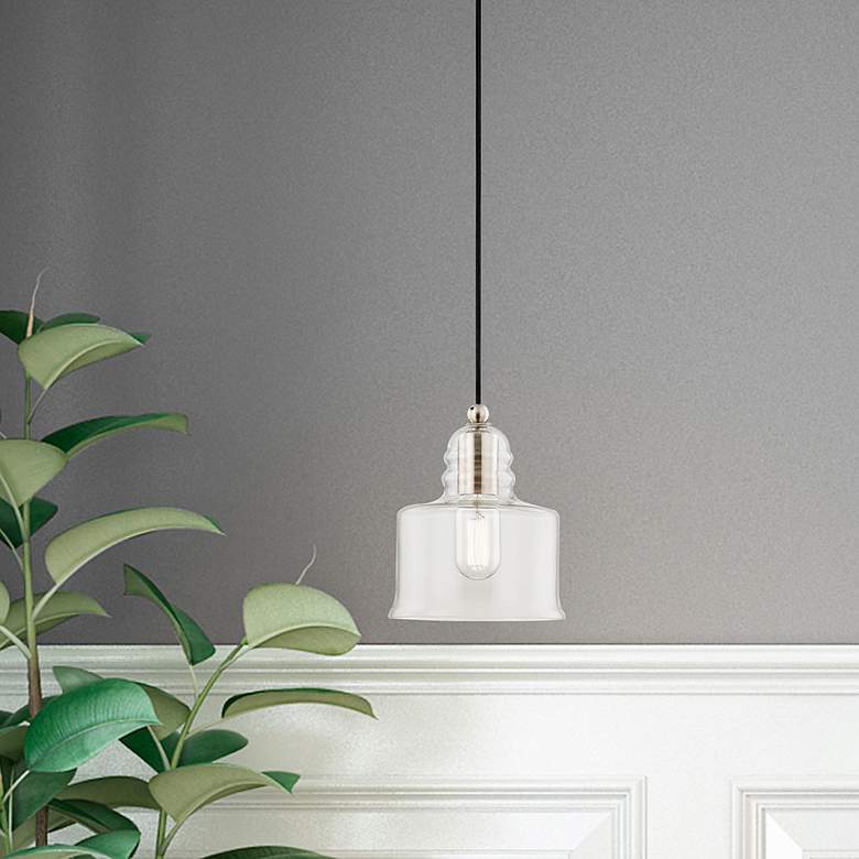 Image 1 1 Light Brushed Nickel Mini Pendant