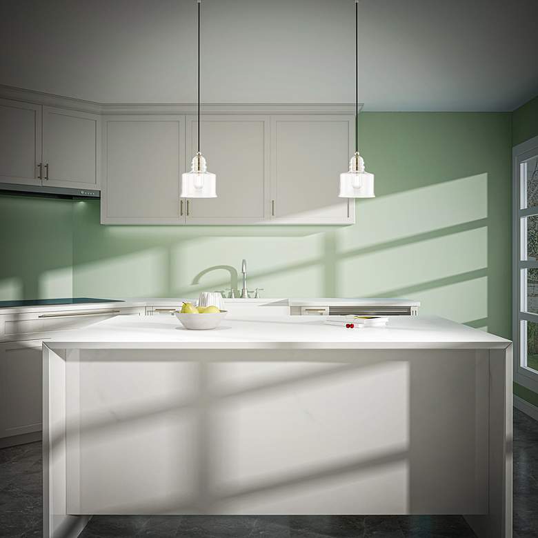 Image 6 1 Light Brushed Nickel Mini Pendant more views