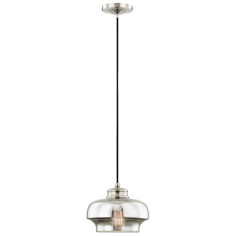 Image 1 1 Light Brushed Nickel Mini Pendant