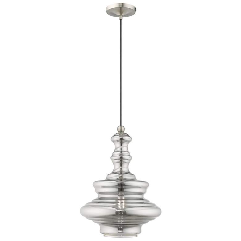 Image 1 1 Light Brushed Nickel Mini Pendant