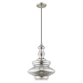 Image5 of 1 Light Brushed Nickel Mini Pendant more views