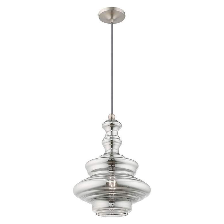Image 6 1 Light Brushed Nickel Mini Pendant more views