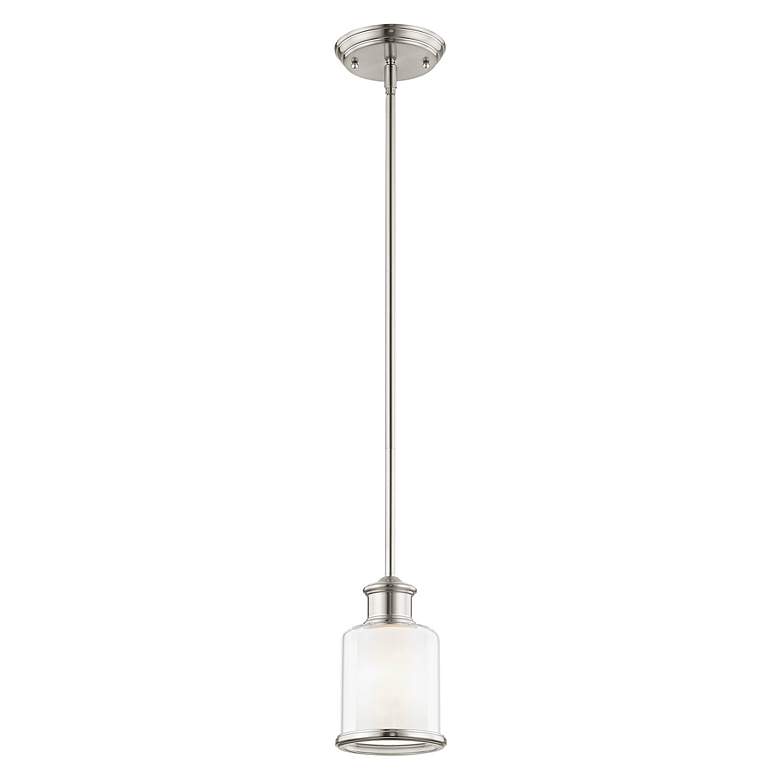 Image 3 1 Light Brushed Nickel Mini Pendant more views