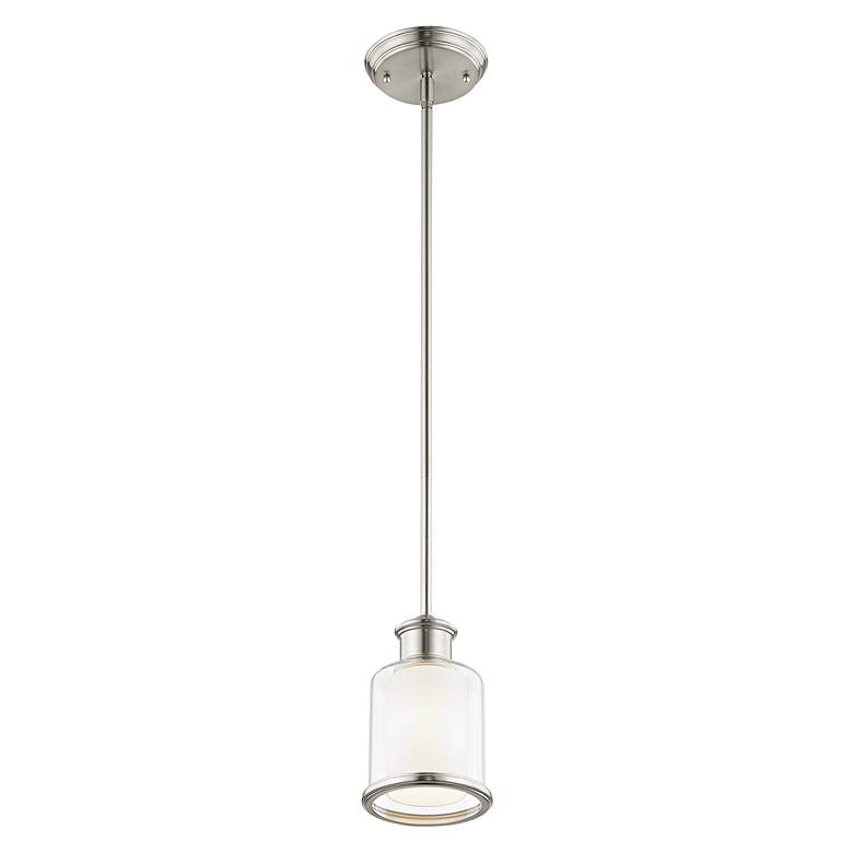 Image 6 1 Light Brushed Nickel Mini Pendant more views