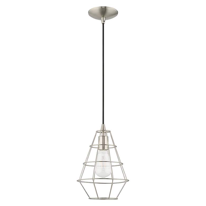 Image 3 1 Light Brushed Nickel Mini Pendant more views