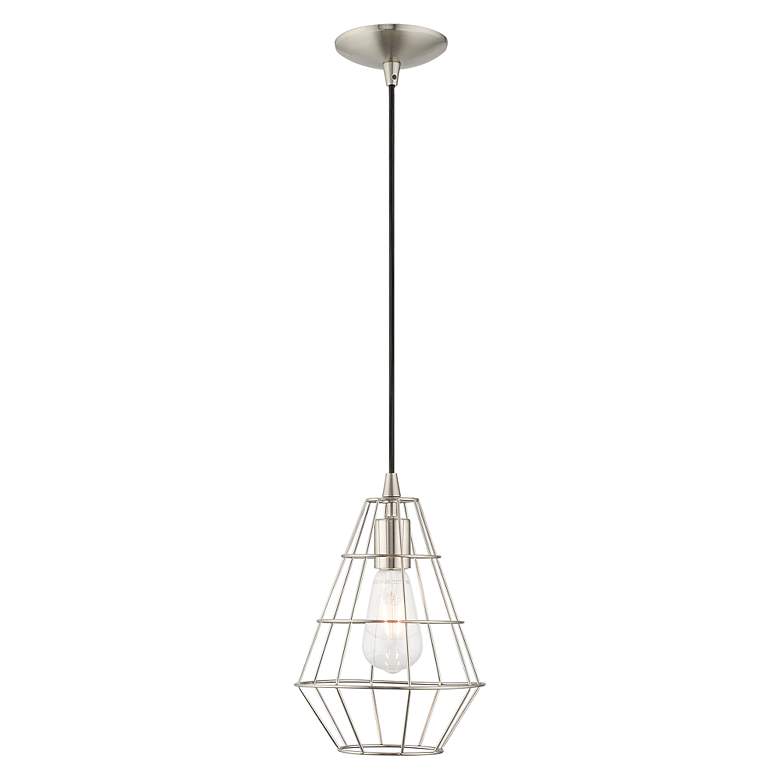 Image 5 1 Light Brushed Nickel Mini Pendant more views
