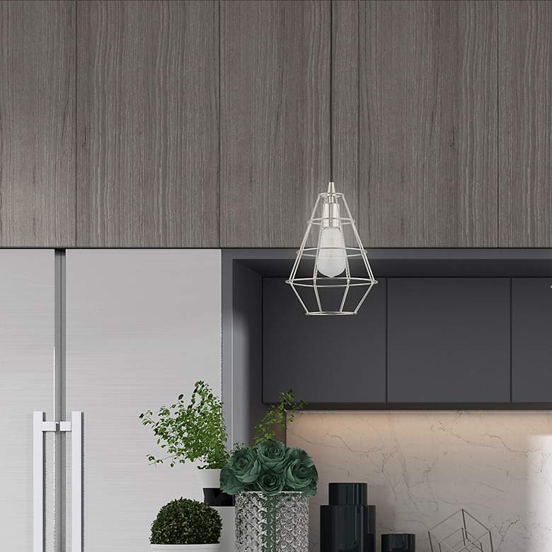 Image 7 1 Light Brushed Nickel Mini Pendant more views
