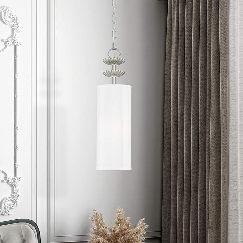 Image 1 1 Light Brushed Nickel Mini Pendant