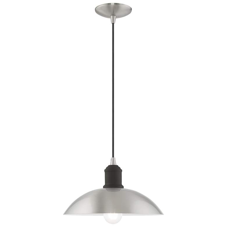 Image 1 1 Light Brushed Nickel Mini Pendant