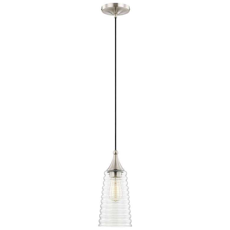 Image 1 1 Light Brushed Nickel Mini Pendant