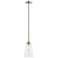 1 Light Brushed Nickel Mini Pendant