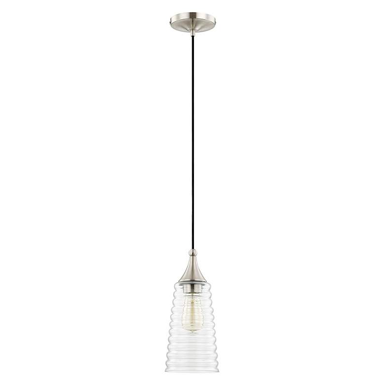 Image 3 1 Light Brushed Nickel Mini Pendant more views