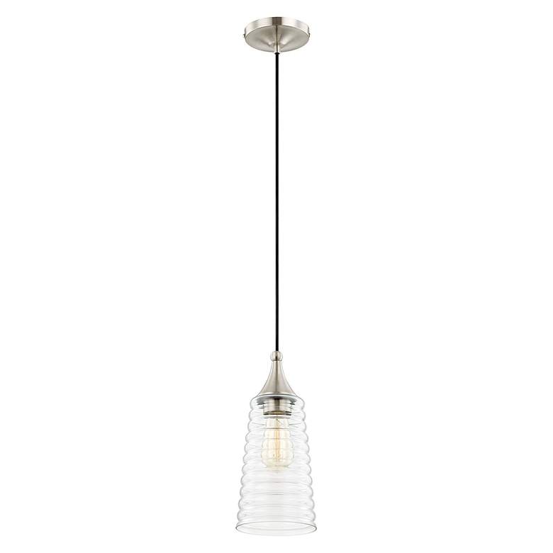 Image 4 1 Light Brushed Nickel Mini Pendant more views