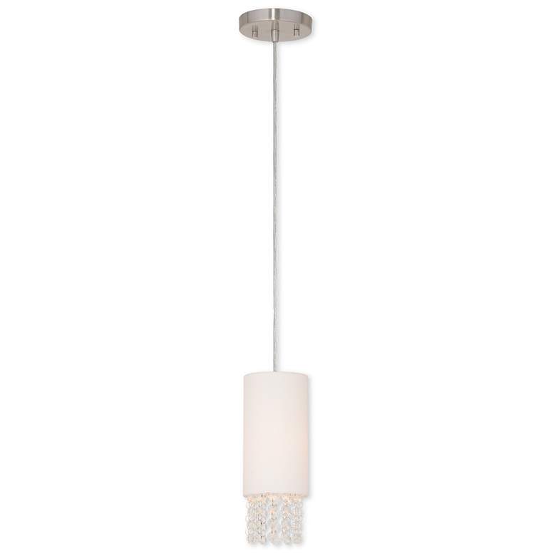 Image 1 1 Light Brushed Nickel Mini Pendant
