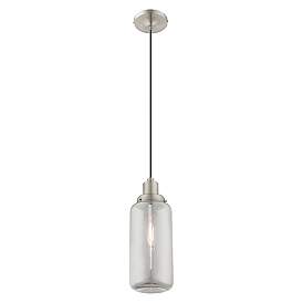 Image5 of 1 Light Brushed Nickel Mini Pendant more views