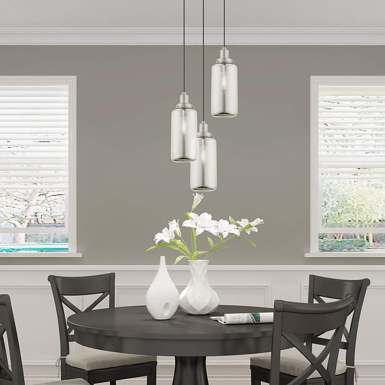 Image 7 1 Light Brushed Nickel Mini Pendant more views