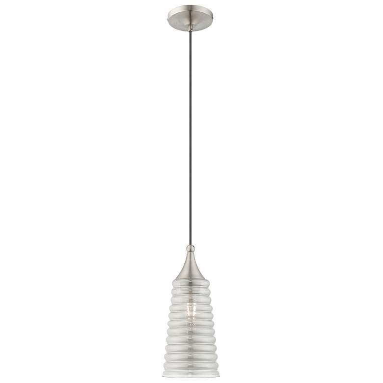Image 1 1 Light Brushed Nickel Mini Pendant