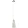 1 Light Brushed Nickel Mini Pendant