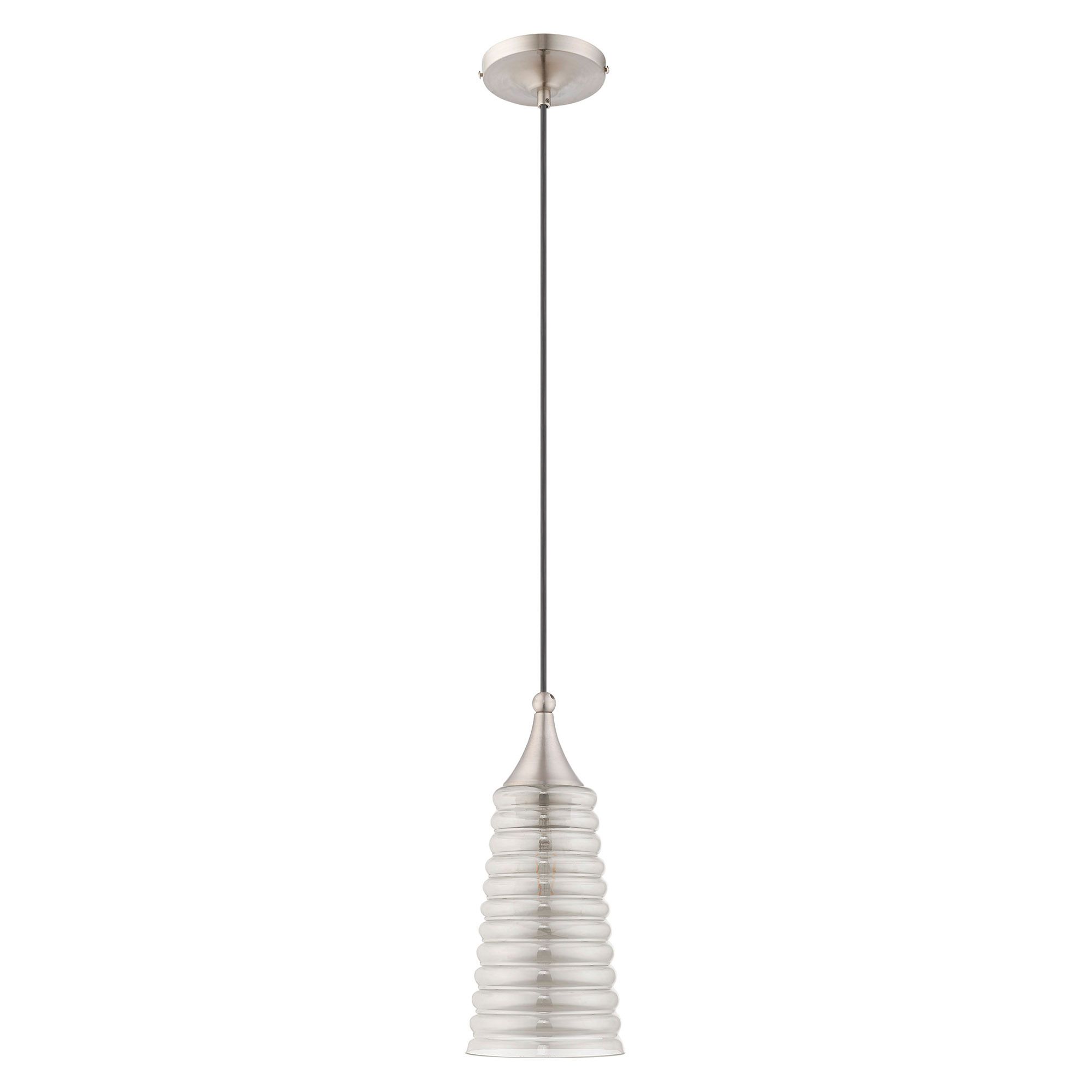 Image 2 1 Light Brushed Nickel Mini Pendant more views