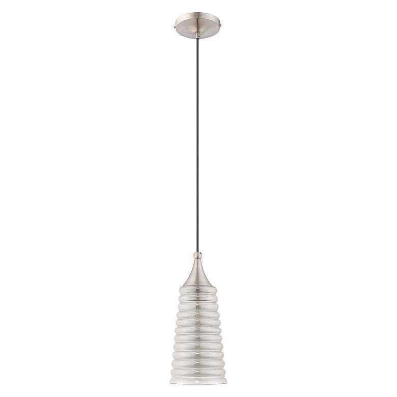 Image 2 1 Light Brushed Nickel Mini Pendant more views