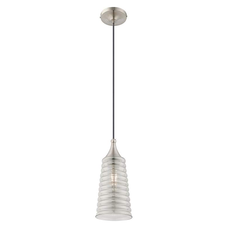 Image 3 1 Light Brushed Nickel Mini Pendant more views
