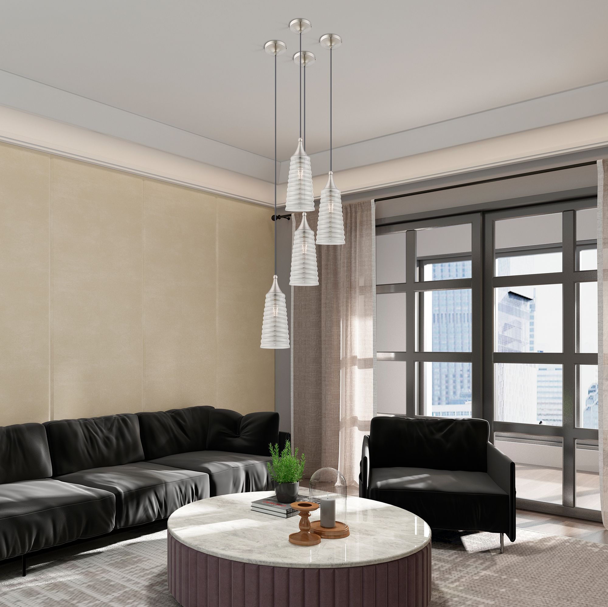 Image 6 1 Light Brushed Nickel Mini Pendant more views