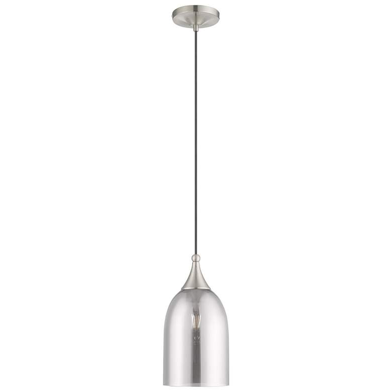 Image 1 1 Light Brushed Nickel Mini Pendant
