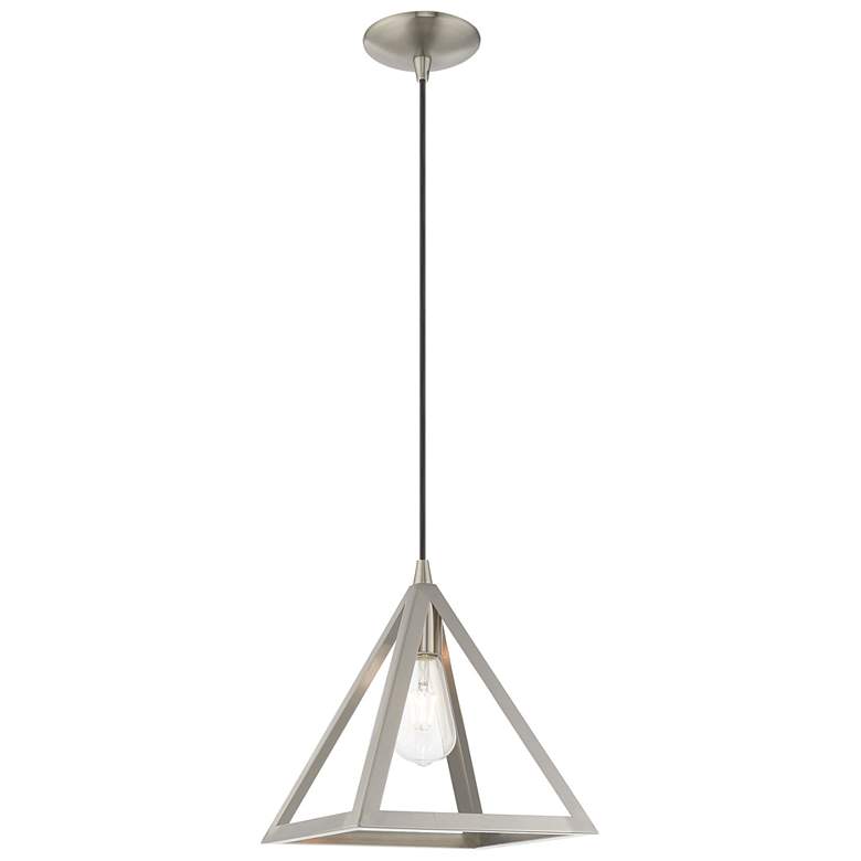 Image 1 1 Light Brushed Nickel Mini Pendant