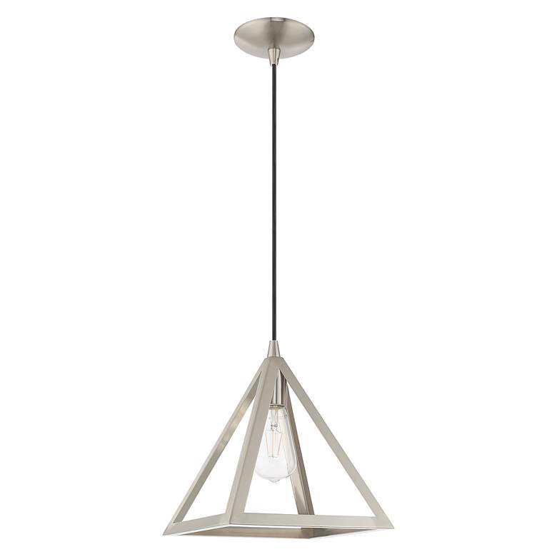 Image 2 1 Light Brushed Nickel Mini Pendant more views