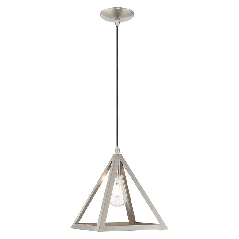Image 3 1 Light Brushed Nickel Mini Pendant more views