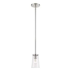 Image5 of 1 Light Brushed Nickel Mini Pendant more views