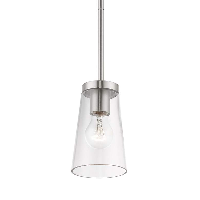 Image 6 1 Light Brushed Nickel Mini Pendant more views