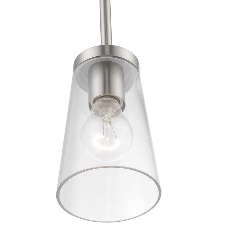 Image 7 1 Light Brushed Nickel Mini Pendant more views
